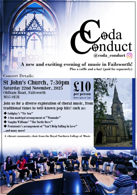 Poster for Coda Conduct Concert